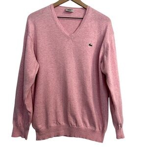 Vintage Lacoste V Neck Sweater-L EUC!